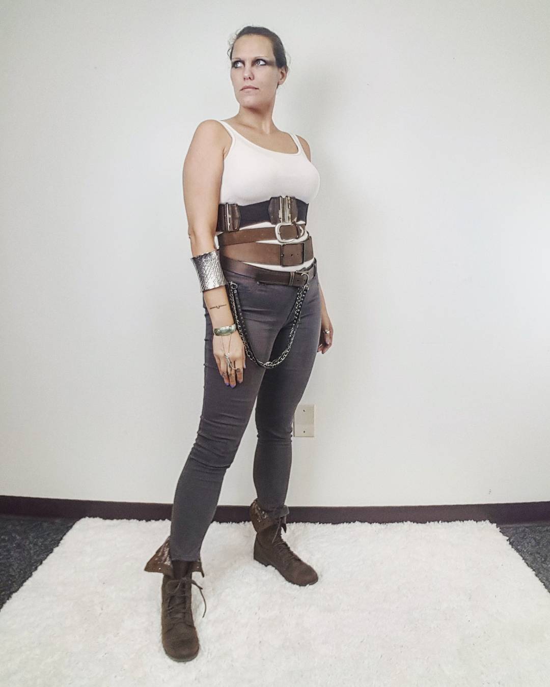 Thrift Store Cosplay Day 8 Imperator Furiosa from Mad Max Fury Road fashion blog post Charlize Theron